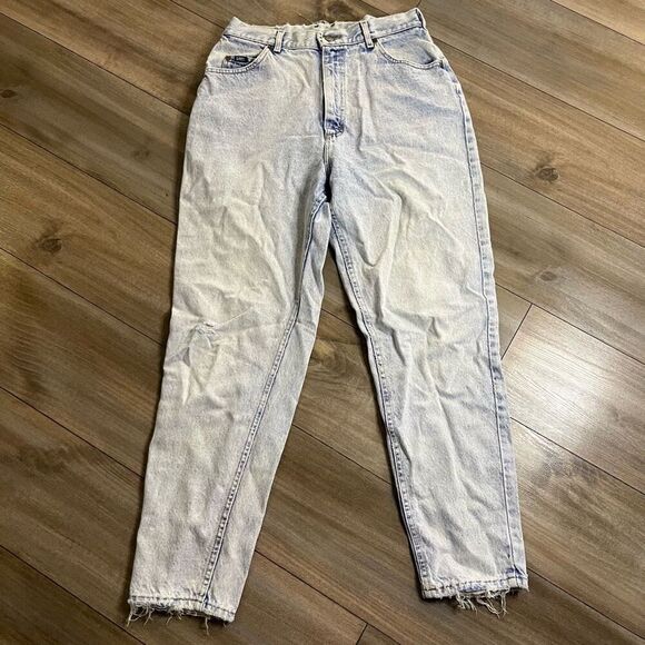 Vintage Lee Light Wash Denim Jeans Women 14 - Picture 2 of 6